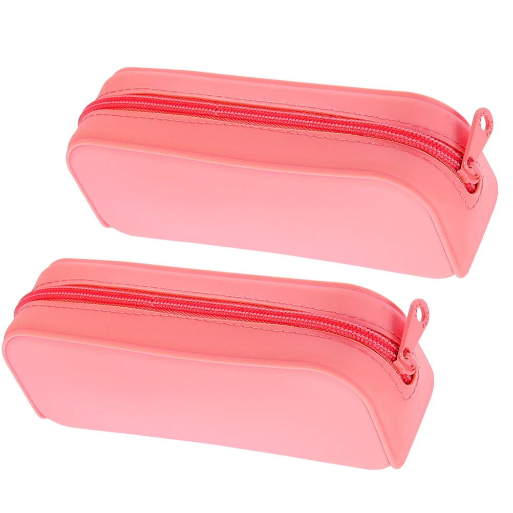 

Candy Color Pen Bag Pencil Case Kawaii Pouch Silica Gel Girls Stationery Storage Large Capacity Wear Resistant Silicone School