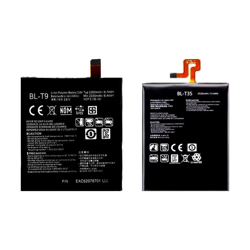 

Прочный аккумулятор мобильного телефона BL-T9 BL-T35 2300 мАч для LG Google Nexus G 5 2 Pixel XL