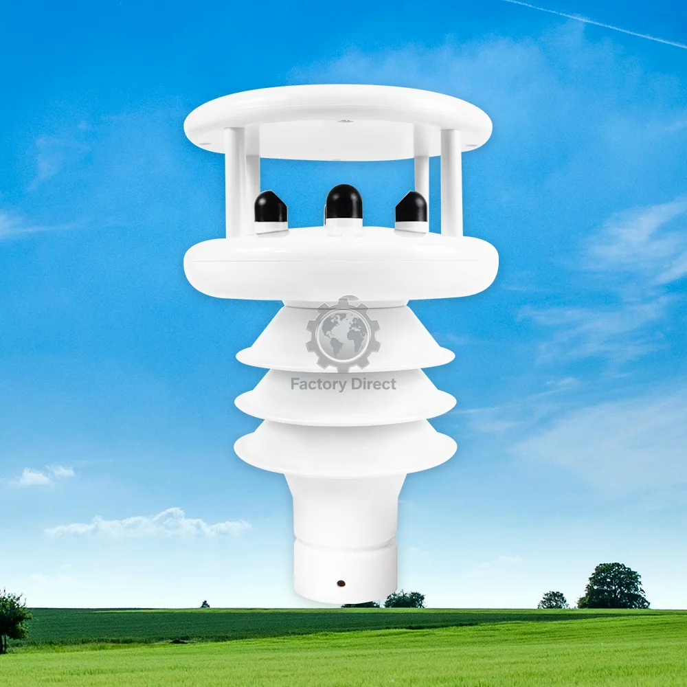 RK900-10 Mini Outdoor Wind Speed Direction Atomospheric Humidity Pressure Sensor Smart Agriculture Ultrasonic Weather Station