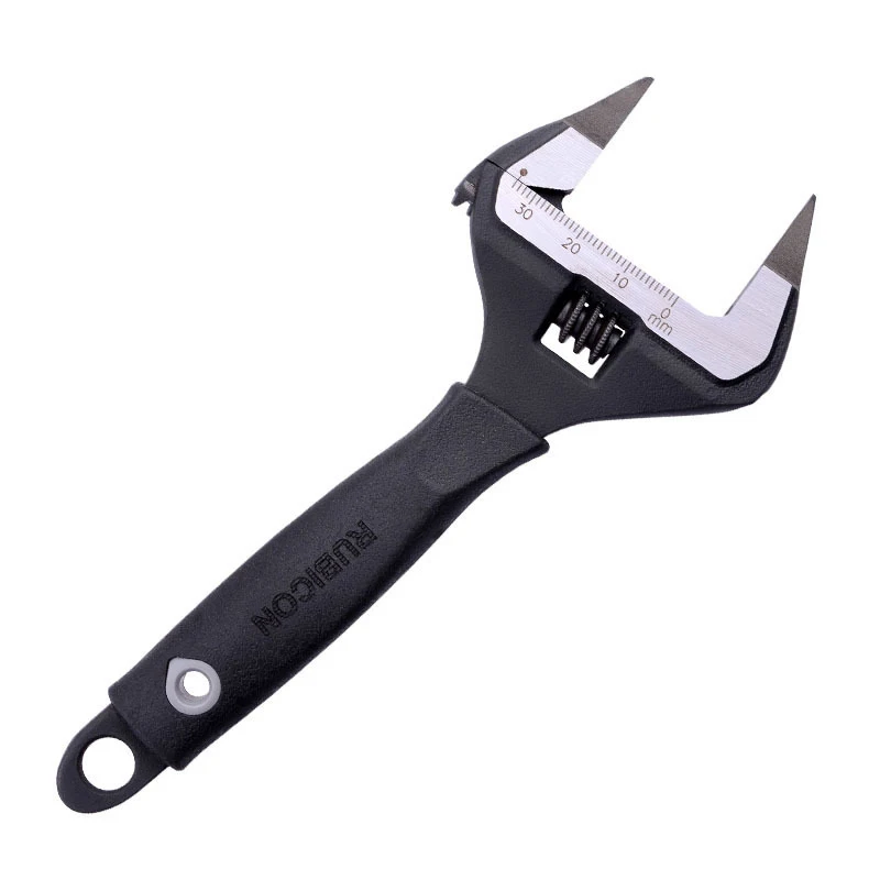 RBV006T Adjustable Spanner Large Opening Ultra-thin Adjustable Wrench for Plumbing Special Short Handle