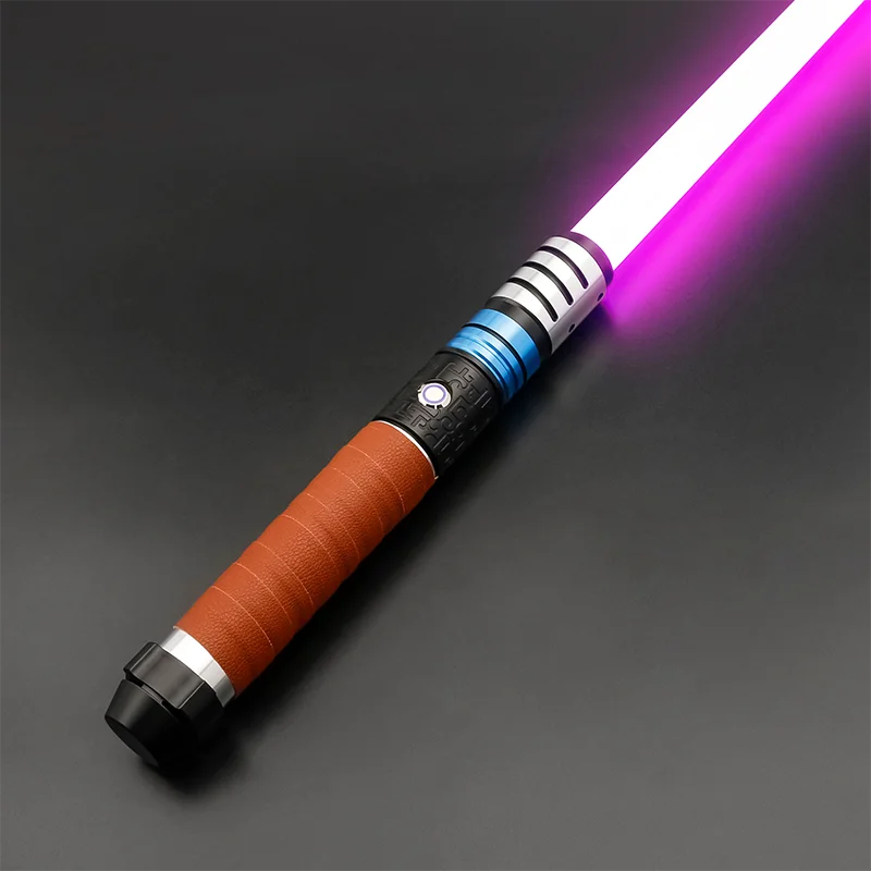 RGB Metal Lightsaber Laser Sword Smooth Swing 16colors Rave Cosplay Flashing Weapon Blaster Luminous Heavy Dueling Toy