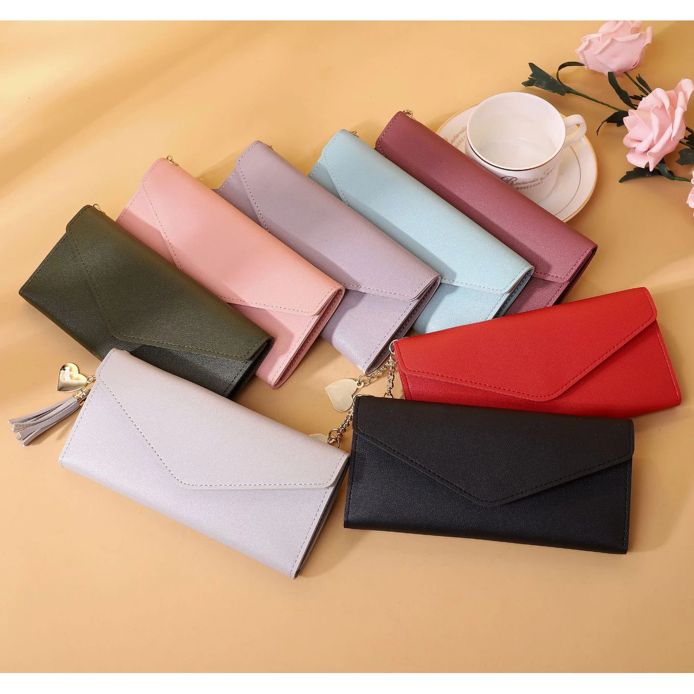 Women Wallet Female Lady Coin Purse Long Clutch Bag Money Phone For Girl Card Holder Cardholder Caibu Small Mini Hammock Perse