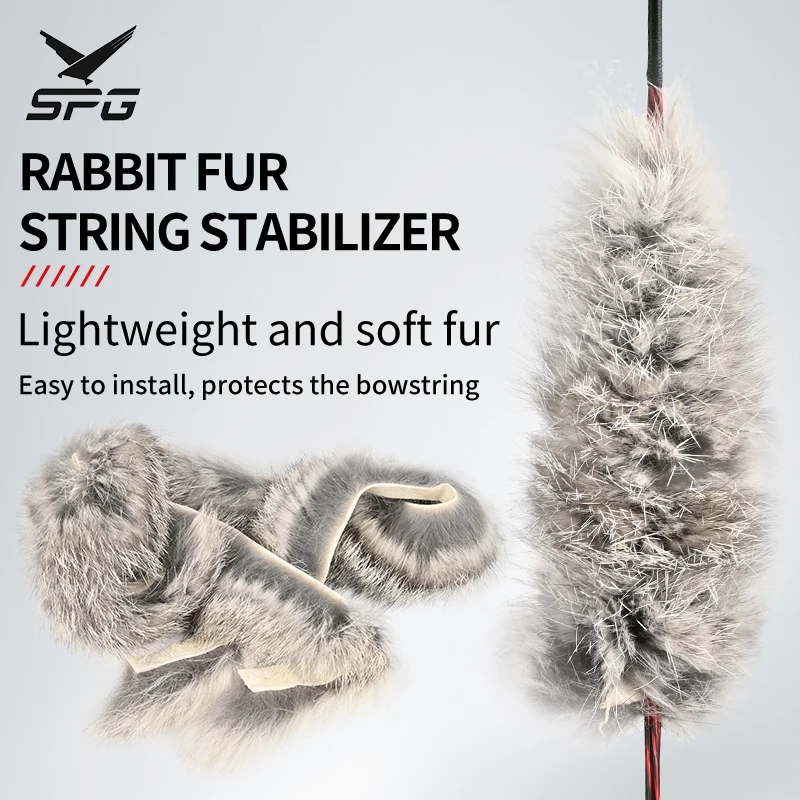 

Archery Accessories Set Rabbit Fur Bowstring Damper Kit for Recurve Longbow Traditional American Hunting Bows