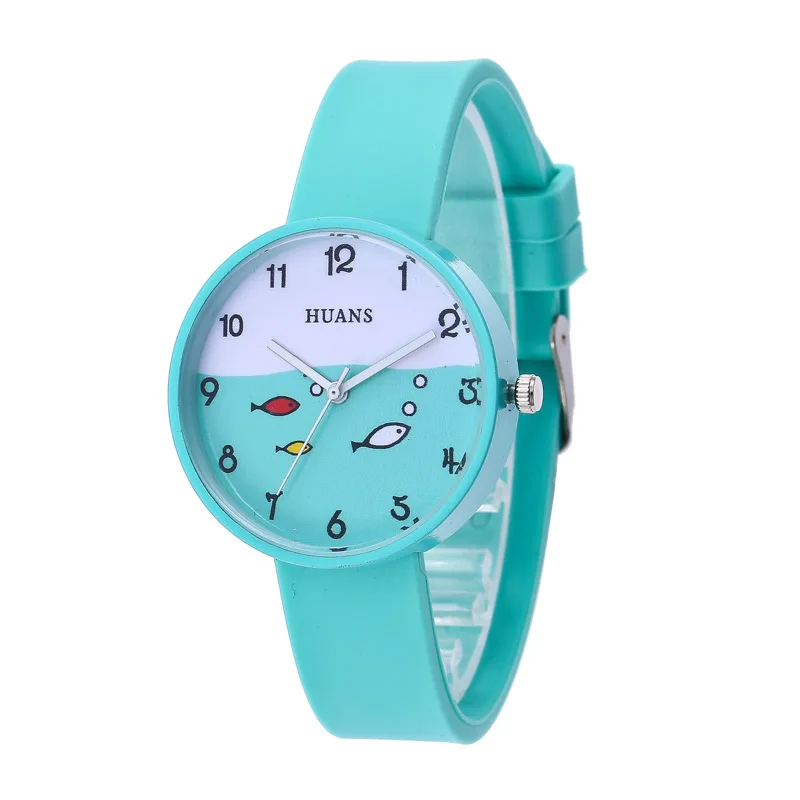 2025 Fashion Simple Women for Kids Girls Boys Gifts Silicone Strap Student Children Analog Quartz Wrist Watches Reloj Niño