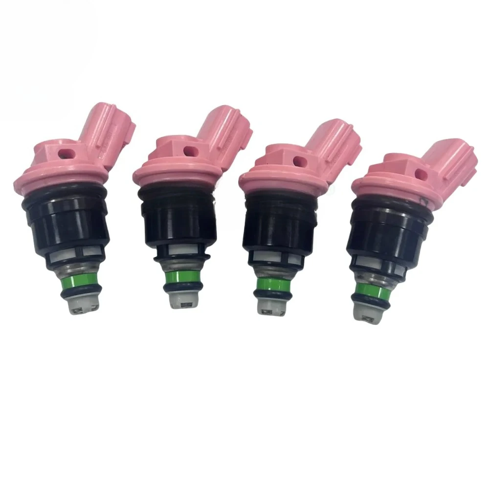 4PCS Fuel Injector Nozzle 16600-10Y00 16600-53J00 16600-10Y00 16600-96E01 For Nissan SR20DE 2.0L KA24DE 2.4-.