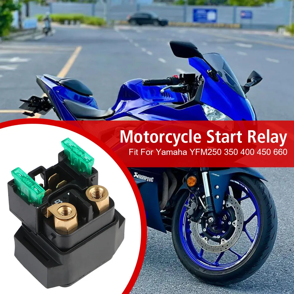 Motorcycle Electrical Starter For Yamaha YFM250 350 400 450 660 Solenoid Relay Switches Ignition Key Switch