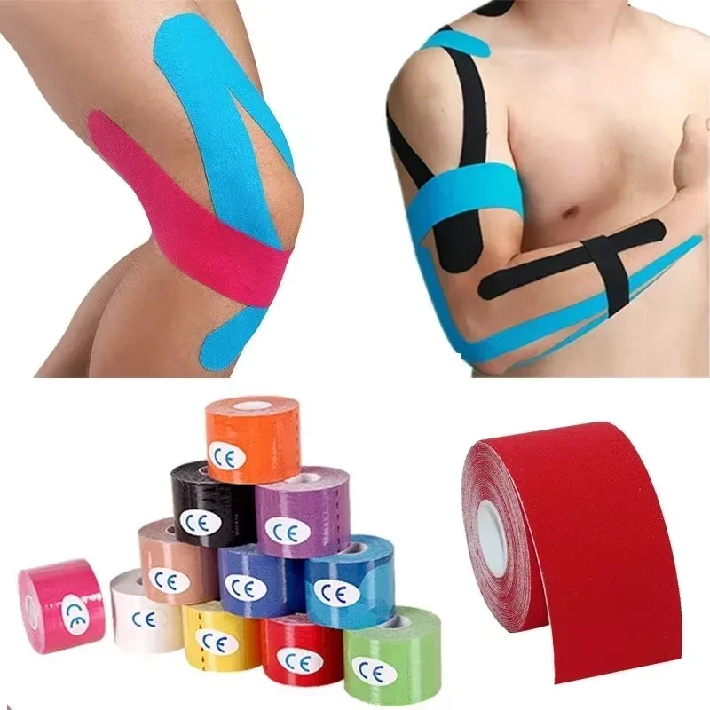 1/2/4pcs Tape Self-Locking Bandage Types Self Adhesive Elastic Cross Ankle Self-Adhesive Sports Muscle Kinesiology Bandages
