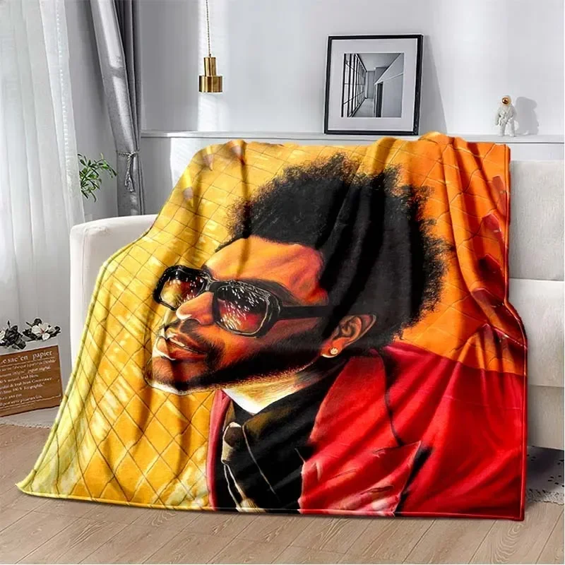 The Weeknd Plush Flannel Blanket Manta for The Singer The Weeknd Soft Throw Blanket for Sofa Cover Bedspread Office