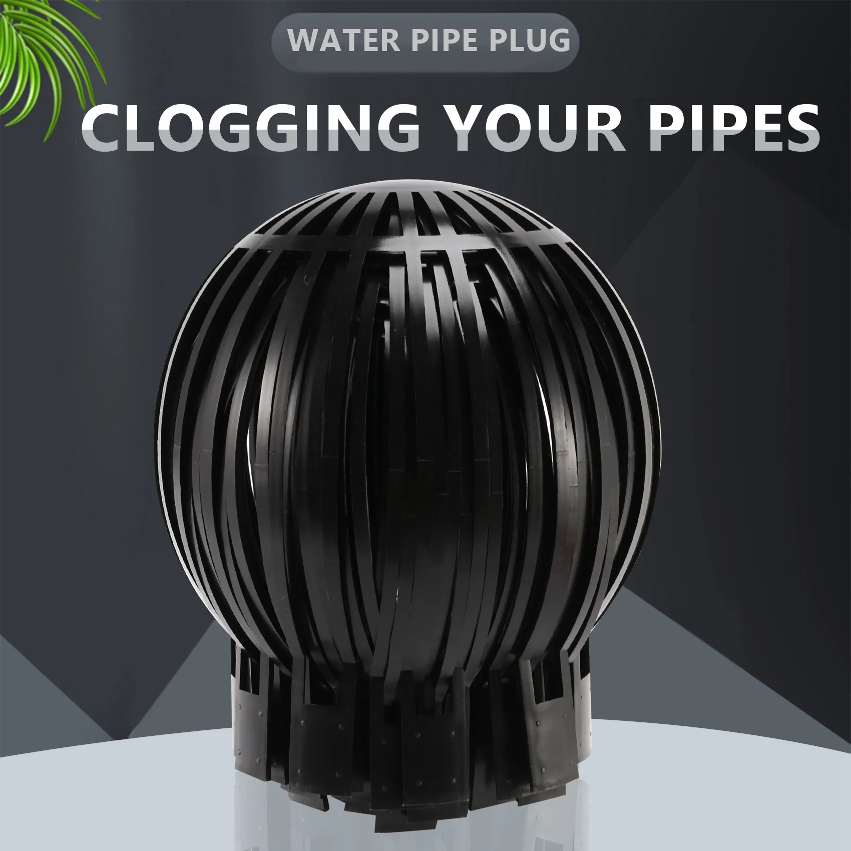 A74E-6PCS Gutter Guard Downspouts Filter Strainer Preventing Leaf Debris Branches Roof Moss From Clogging The Pipes