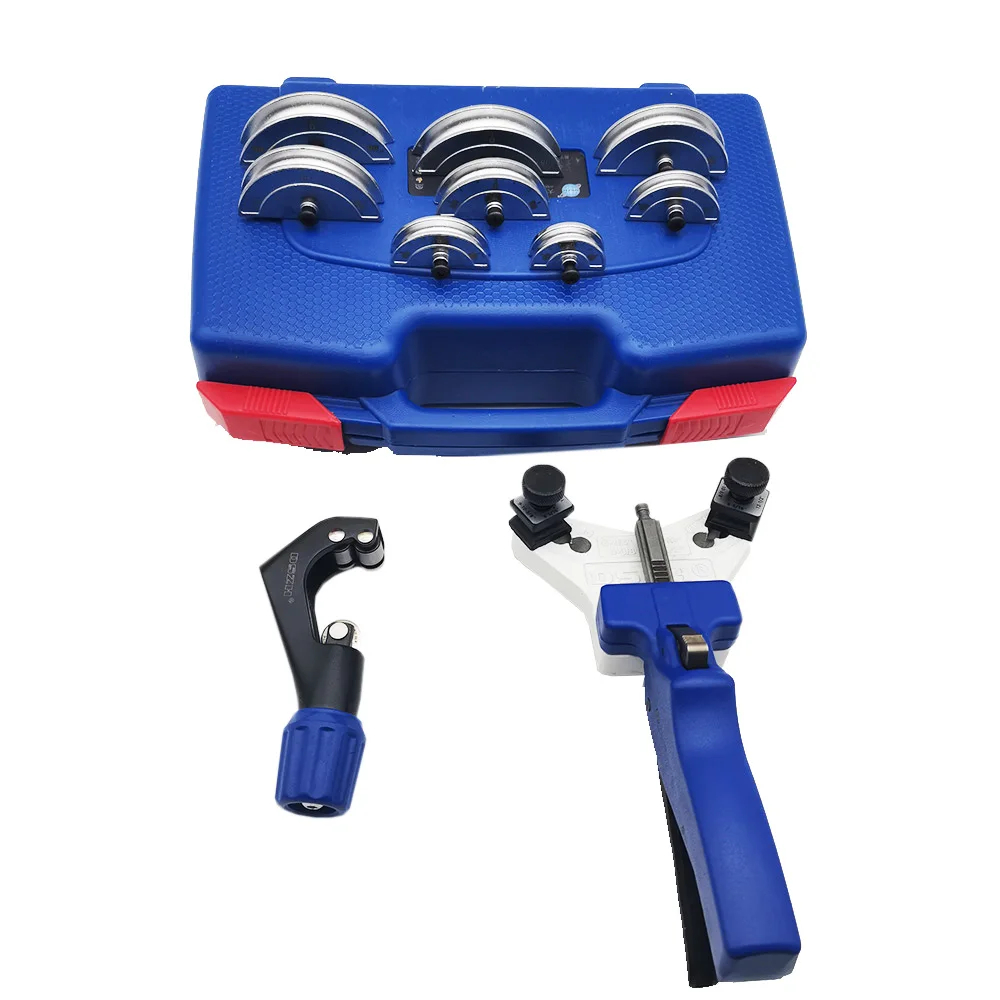 1 Set Hand Operated Pipe Bender Air conditioning Aluminum Tube Manual Bending Tool