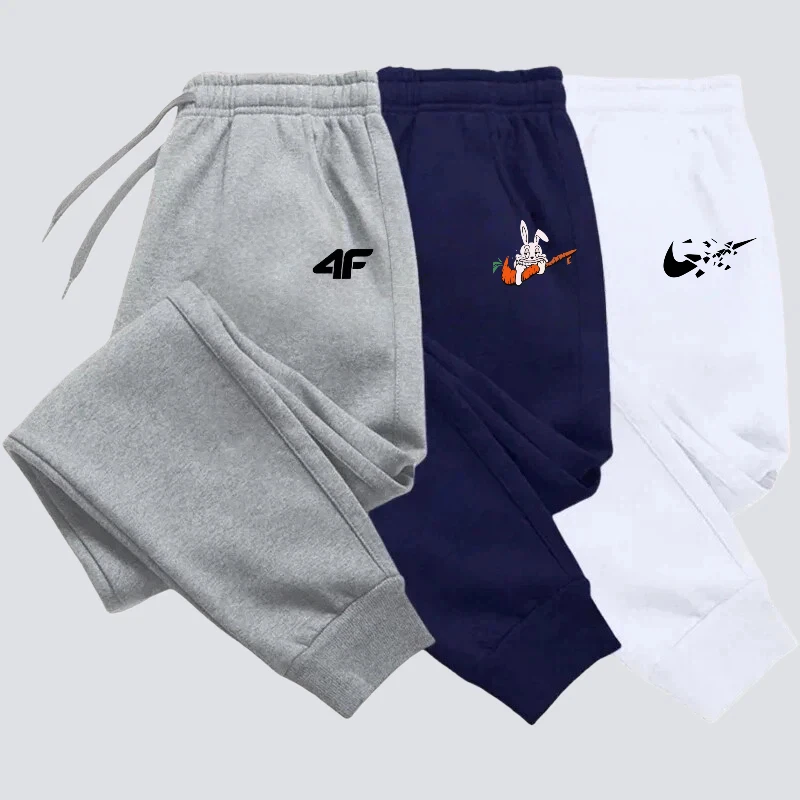 

Mens Print Jogging Pants Sports Pants Fitness Running Trousers Harajuku Style Solid Color Sweatpants Easy to Match Home Pants