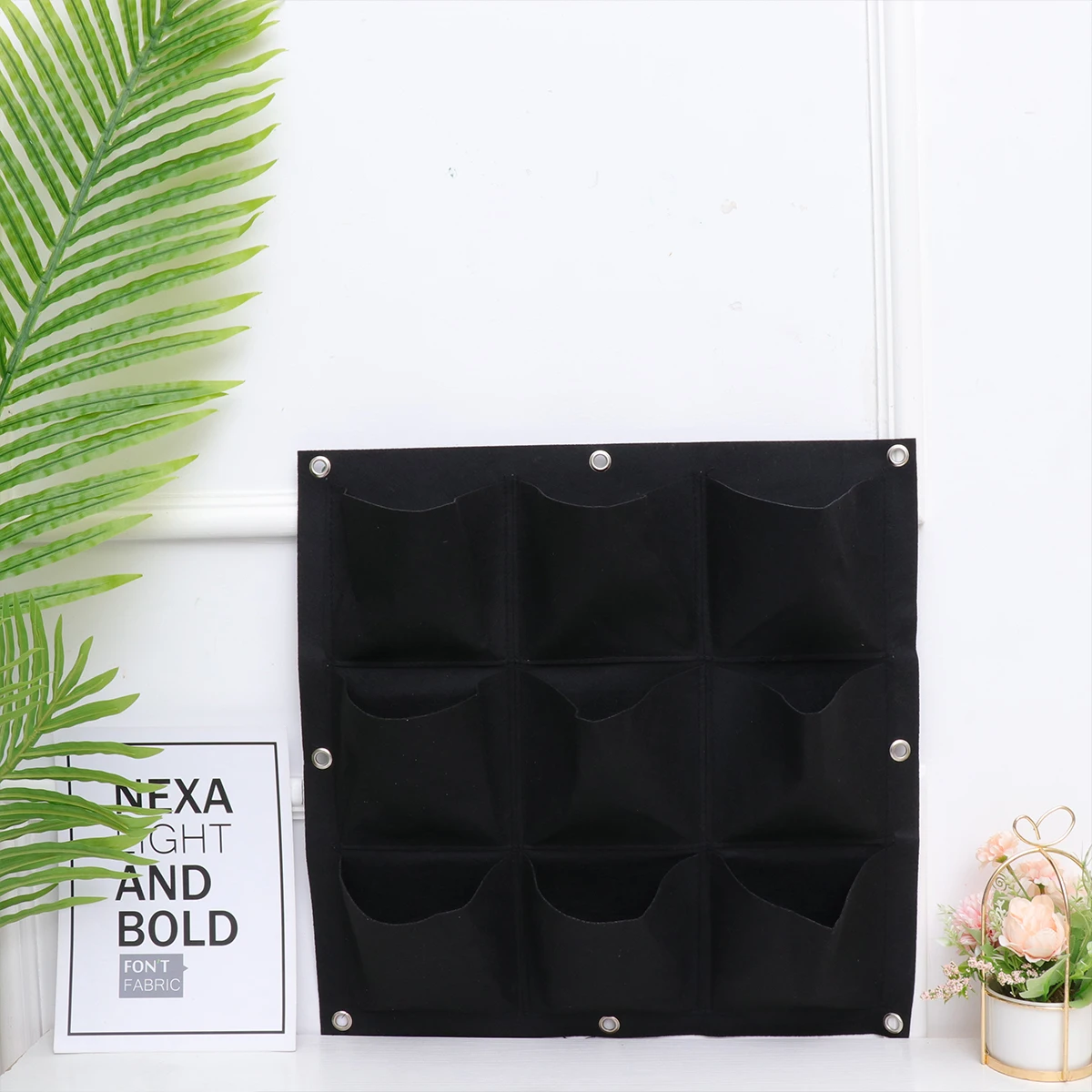 

Vertical Hanging Plant 49-Pockets Felt Multi-Pocket Wall Planter Grow Bag For Indoor Outdoor Garden Space-Saving Planting Bag