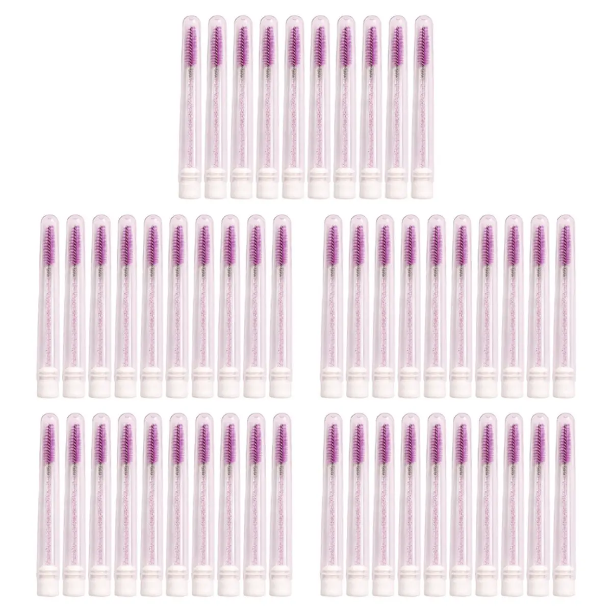 【Tools & Parts】 Lash Brush Applicators Makeup Tools Eyelash Brush Tubes with Crystal Lash Mascara Eyebrow Comb Container C