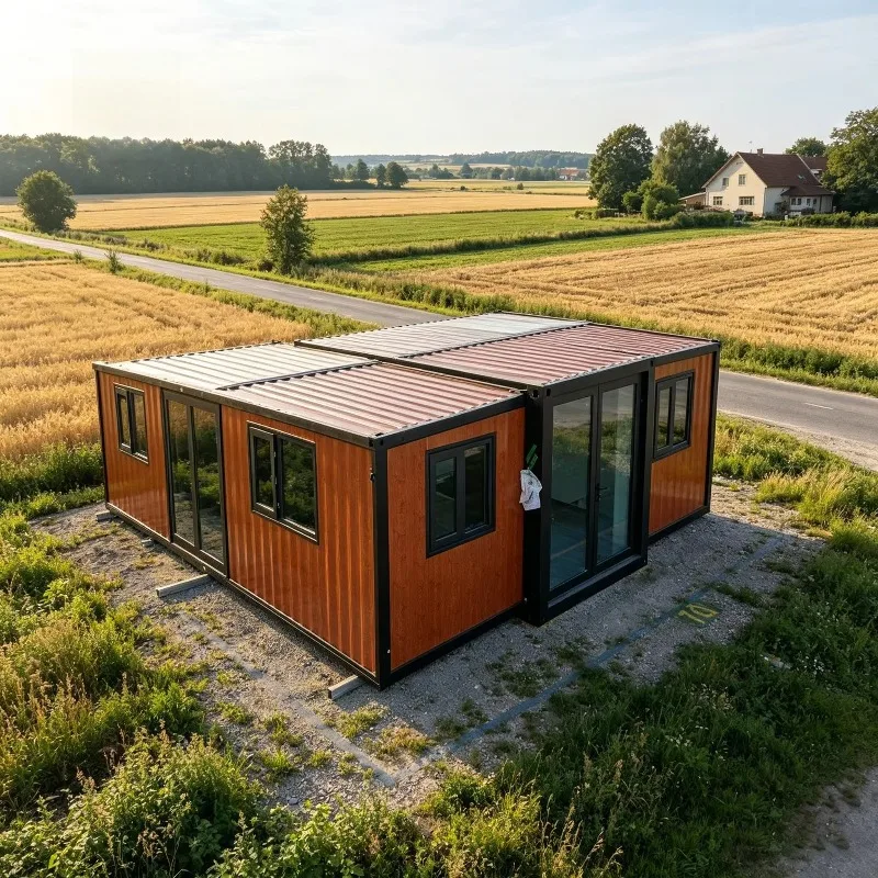 Multi Window Foldable Modular House Surrounding Ventilation Windows Circulating Air System Humidity Reducing Portable Cabin
