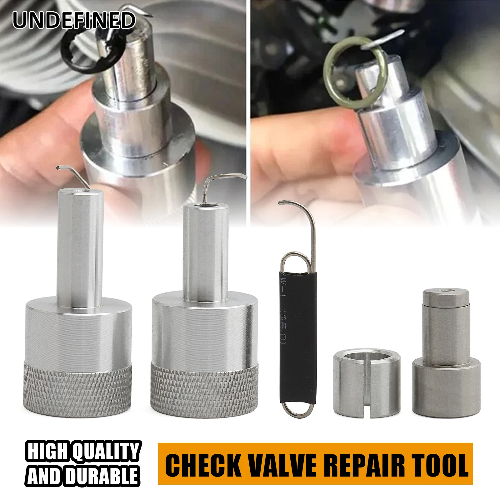 Fit For Harley 2001-2014 EFI MC-400 MC400 Fuel Tool Fuel Check Valve Rebuild Kits Accessories Steel Silver One Set