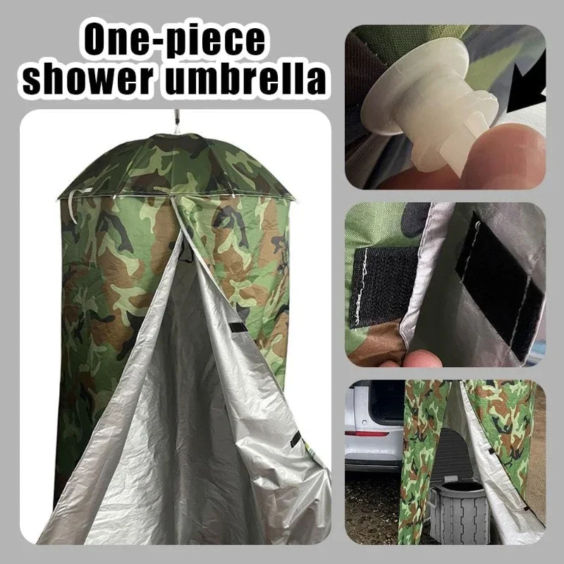 Outdoor Portable Privacy Shower Tent Lightweight Changing Shelter Waterproof Camping Bath Toilet Tent for Beach Hiking Travel