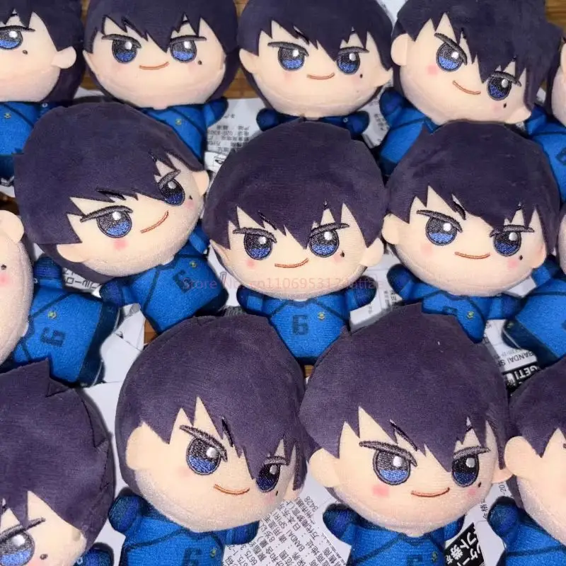 In Stock Bandai 10cm Blue Lock Hiori Isagi Yoichi Nagi Seishiro Mikage Dolls Fluffy Maumet Kawaii Pendants Puppet Keychain Gifts