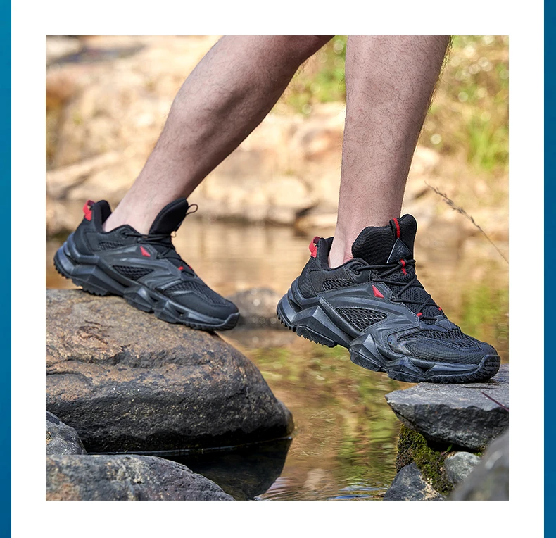 RAX Schnelltrocknende Atmungsaktive Mesh-Wanderschuhe Aqua-Laufschuhe Outdoor-Trekking-Sneaker für Herren und Damen Leichte Wassersport-Reiseschuhe – Detail 16