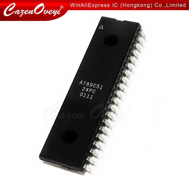 10pcs/lot AT89C51-24PU AT89C51-24PC  AT89C51-24PI DIP-40 In Stock