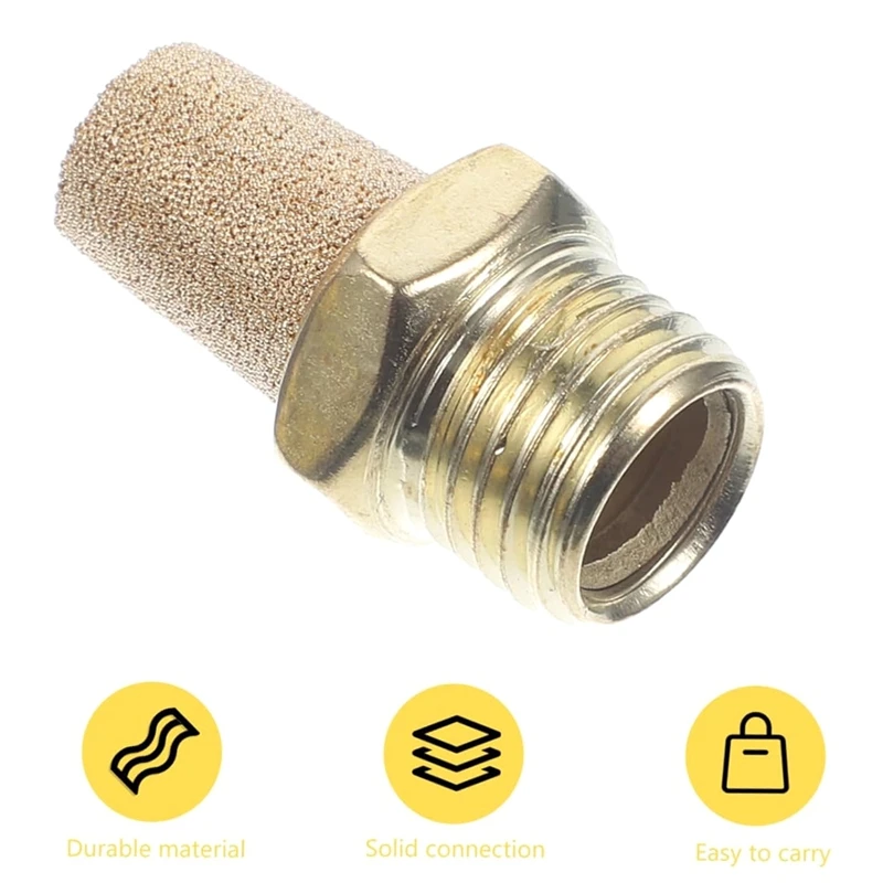 AT64 8Pcs Compressor Exhaust Valve Pneumatic Rapid Exhaust Stopper Exhaust Air Conditioning Vents 1/8Inch