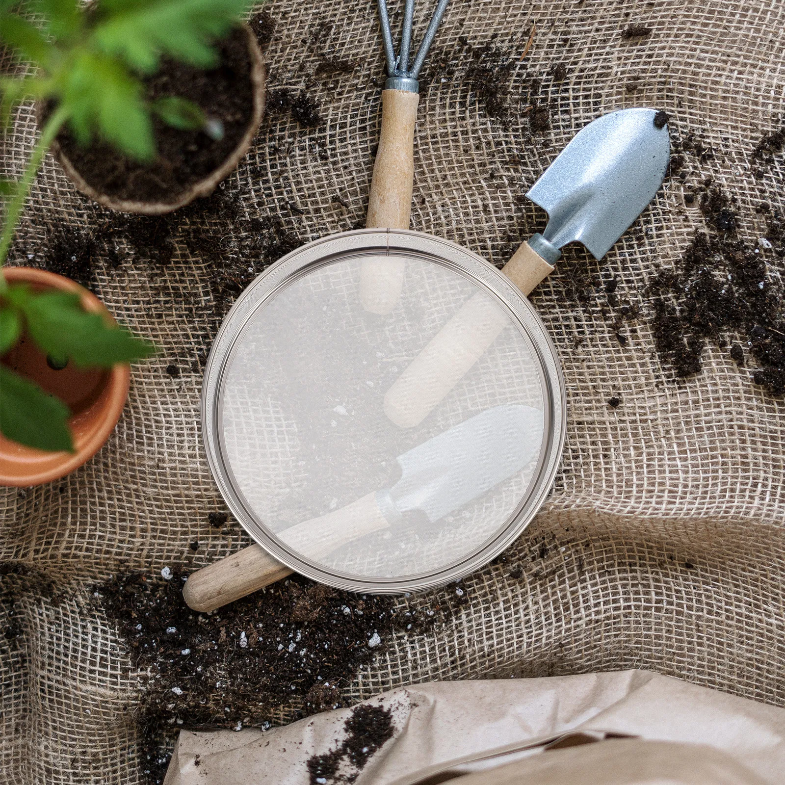 Garden Sieve Soil - Test Sieve Stainless Steel Soil Sifter
