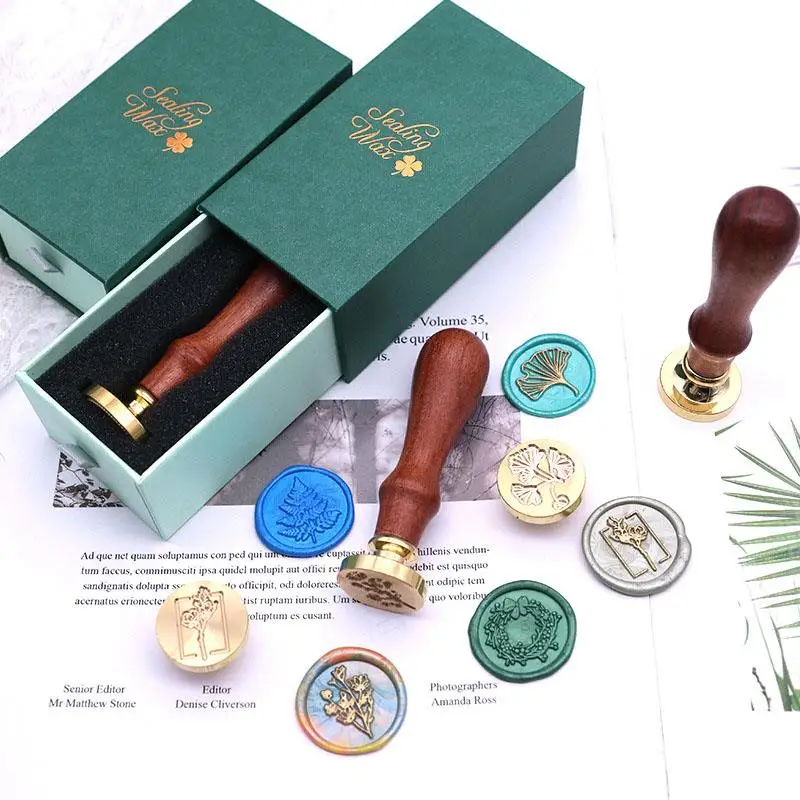 Custom Stamps Metal Stamps Wax Seals Stamps Customize Your Own Logo Replaceable Handles Invitation Stamps Christmas Gift Stamps