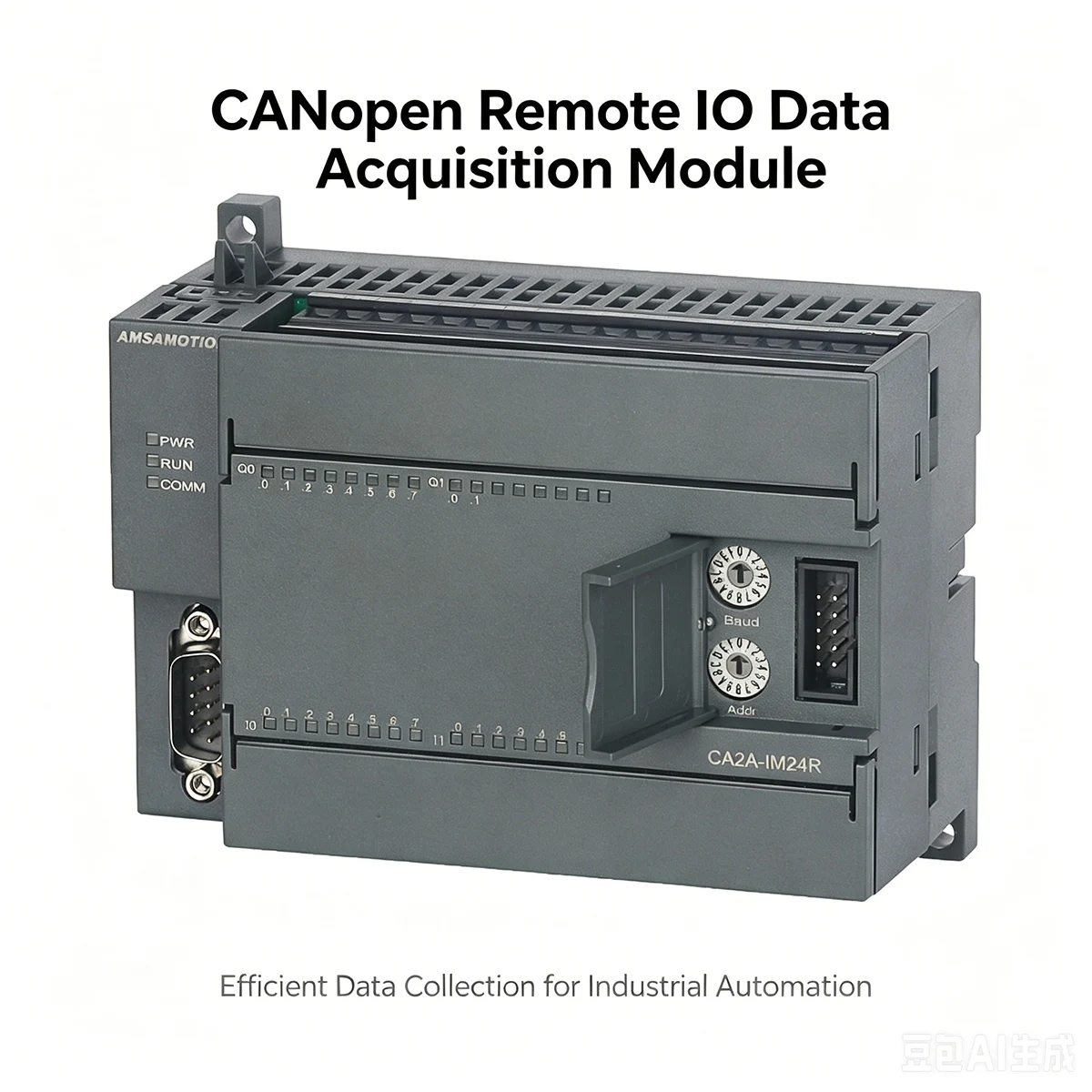 CA2A-IM24R CANopen Bus Remote IO Module 14 Input 10 Output Digital Signal Communication Conversion Module