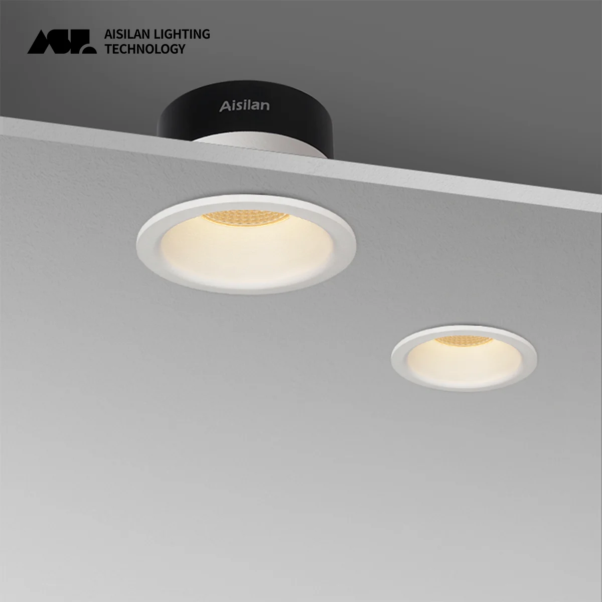 Aisilan LED Recessed Downlight  9W/12W CRI97 Anti-glare Design Beam Angle 60° Spot Light for Living Room Bedroom Corridor