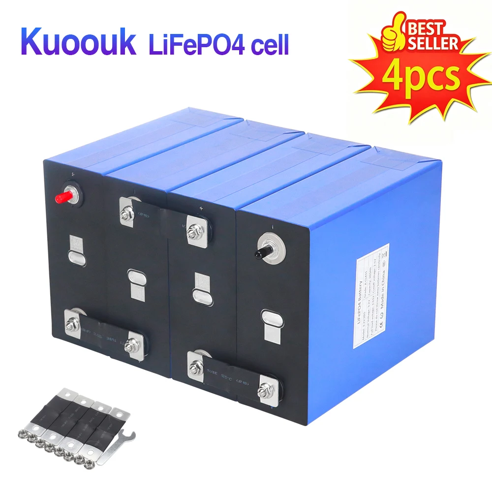 Snelle levering 12V 350Ah 3.2V 360Ah Lifepo4 Lithium IJzerfosfaat Batterij Kan worden gecombineerd tot 12V 24V Oplaadbare Cellen EU Voorraad Belastingvrij