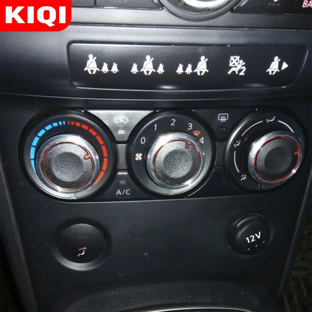 KIQI Car Air Conditioning Knob Heat Control Switch Button AC Knob for Honda Fit Crider City 2003-2006 Jazz 2003-2006 Accessories