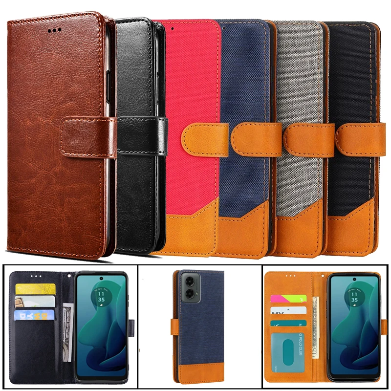 Casing pelindung ponsel Motorola, casing pelindung ponsel untuk Motorola Moto G 5G (2024), sampul kulit Coque, casing ponsel untuk Motorola Moto G 5G 2024 Etui