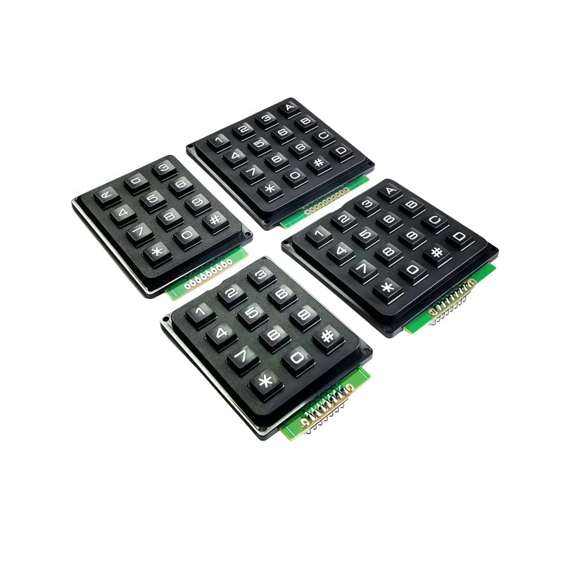 Single-chip microcontroller keyboard key matrix keyboard with 3*4 12 keys / 4*4 16 keys industrial keyboard row-column scanning