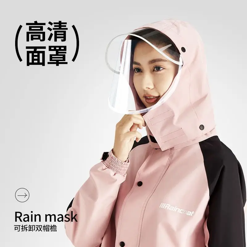 Fashion Waterproof Women Men Couple Student Raincoats Rainpants Rainy Jacket for Motorcyclist Cycle Hiking Impermeable Rain Coat