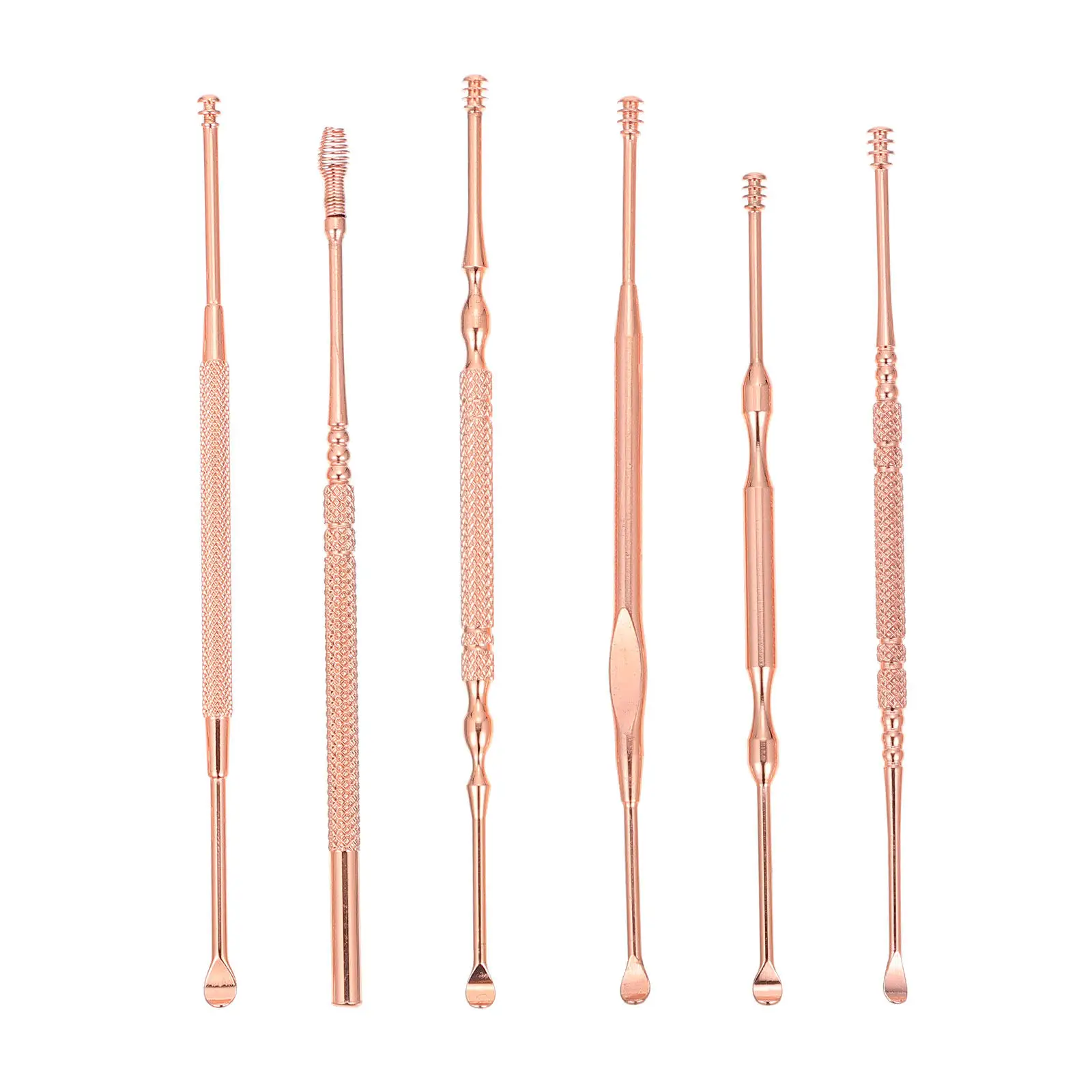 1Set Multipurpose Ear Wax Removal Tools Durable Polished Spoons for Family and Travel Use Gift Set Earwax Removal Kit