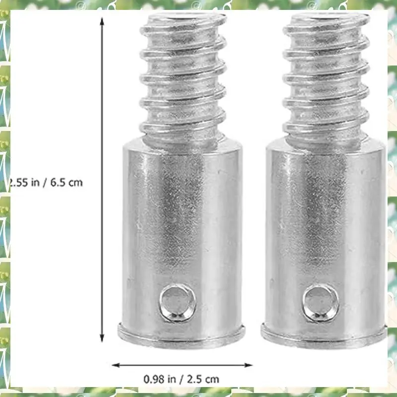 FIZP Kit di riparazione accessori per pezzi di ricambio con punta filettata da 2 pezzi, punte con manico filettato in alluminio per legno o metallo da 0,72 pollici