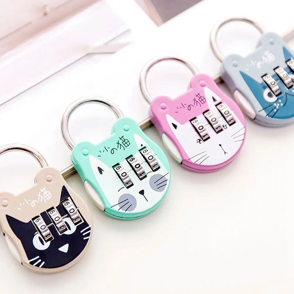 Safe Number Code for Notebook Zinc Alloy Diary Book Gym Luggage Locks Hardware Suitcase Lock Padlock