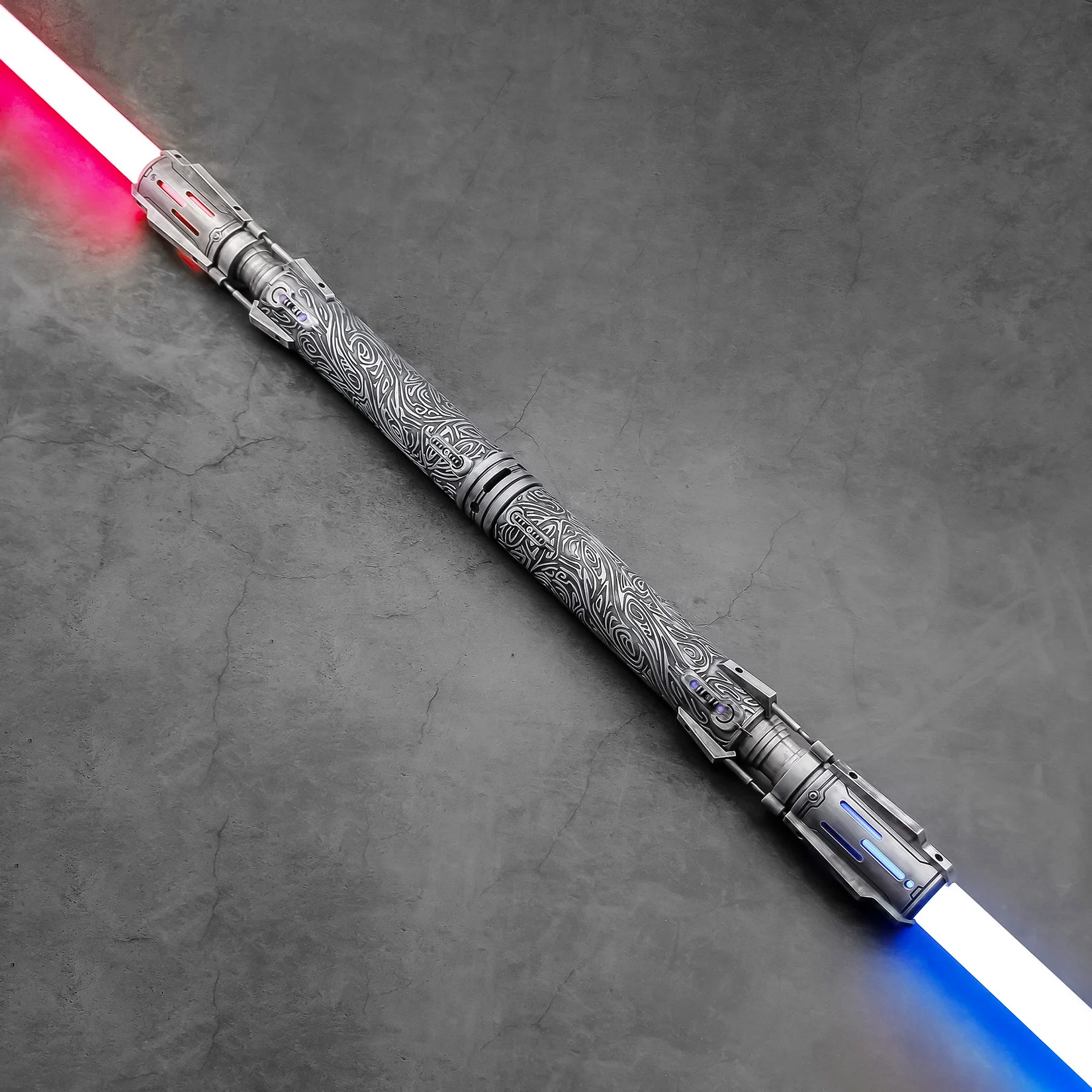 TXQSTUDIO Shang sabre Laser poignée en métal à balançoire lisse avec lame de bande LED carte SD Skywalker jouets Cosplay