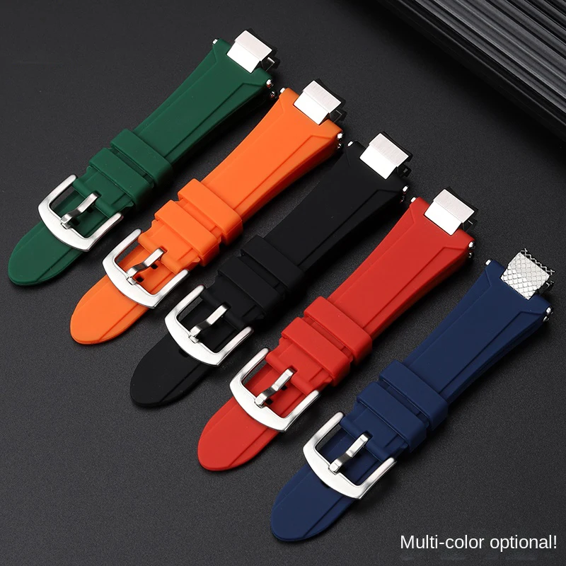 New modified MTGB3000 silicone strap for Casio G-SHOCK MTG-B3000B/D/BD bracelet Modified watchband Waterproof men's strap parts