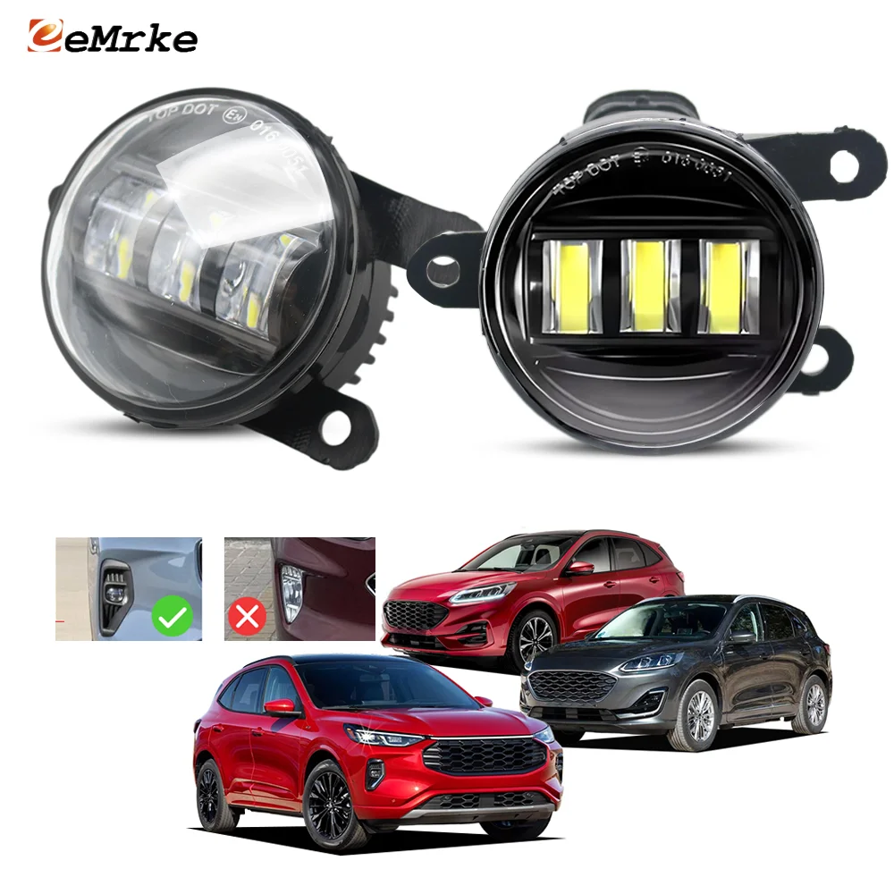 Canbus Free Led Fog Lights For Ford Kuga ST Line Kuga Vignale 2020 2021 2022 Escape 2023 2024 2025 Fog Driving Lamp DRL H11
