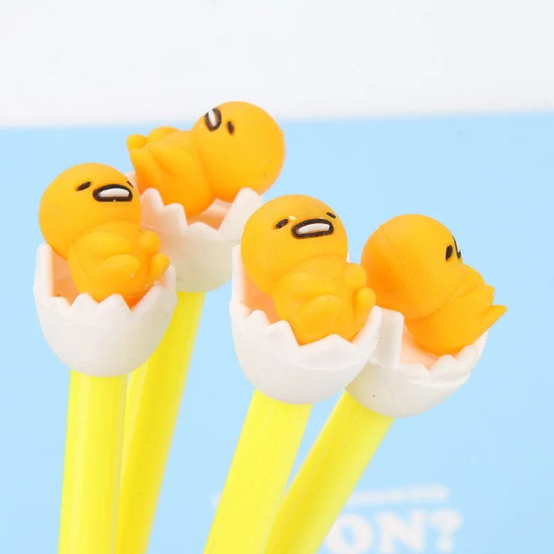 Sanrio Gudetama Creative Cartoon Doll Gel Pen Cute Anime Cartoon Doll Signature Pen Student Stationery Wholesale Children Gift