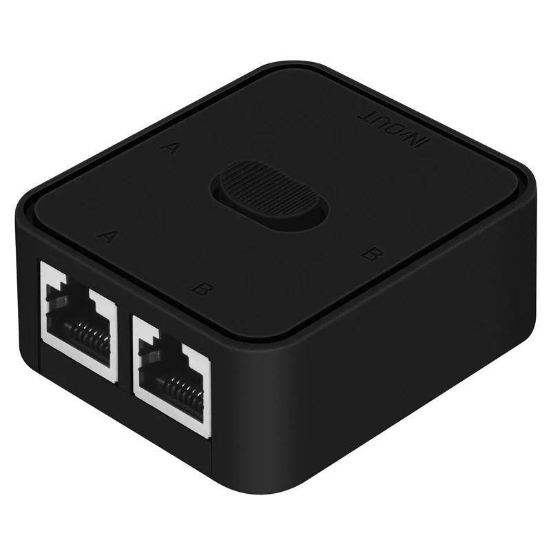 AED7-2 Port Gigabit Network Switch RJ45 Switch Network Splitter Cable Extender Selector Power Free 2 Way Adapter Connector