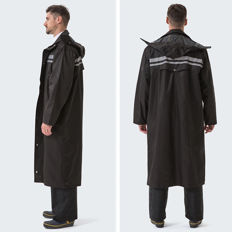 Men Raincoat Impermeable Rain Jacket Plus Size Poncho Camping Rainwear Hooded Rain Gear Clothes