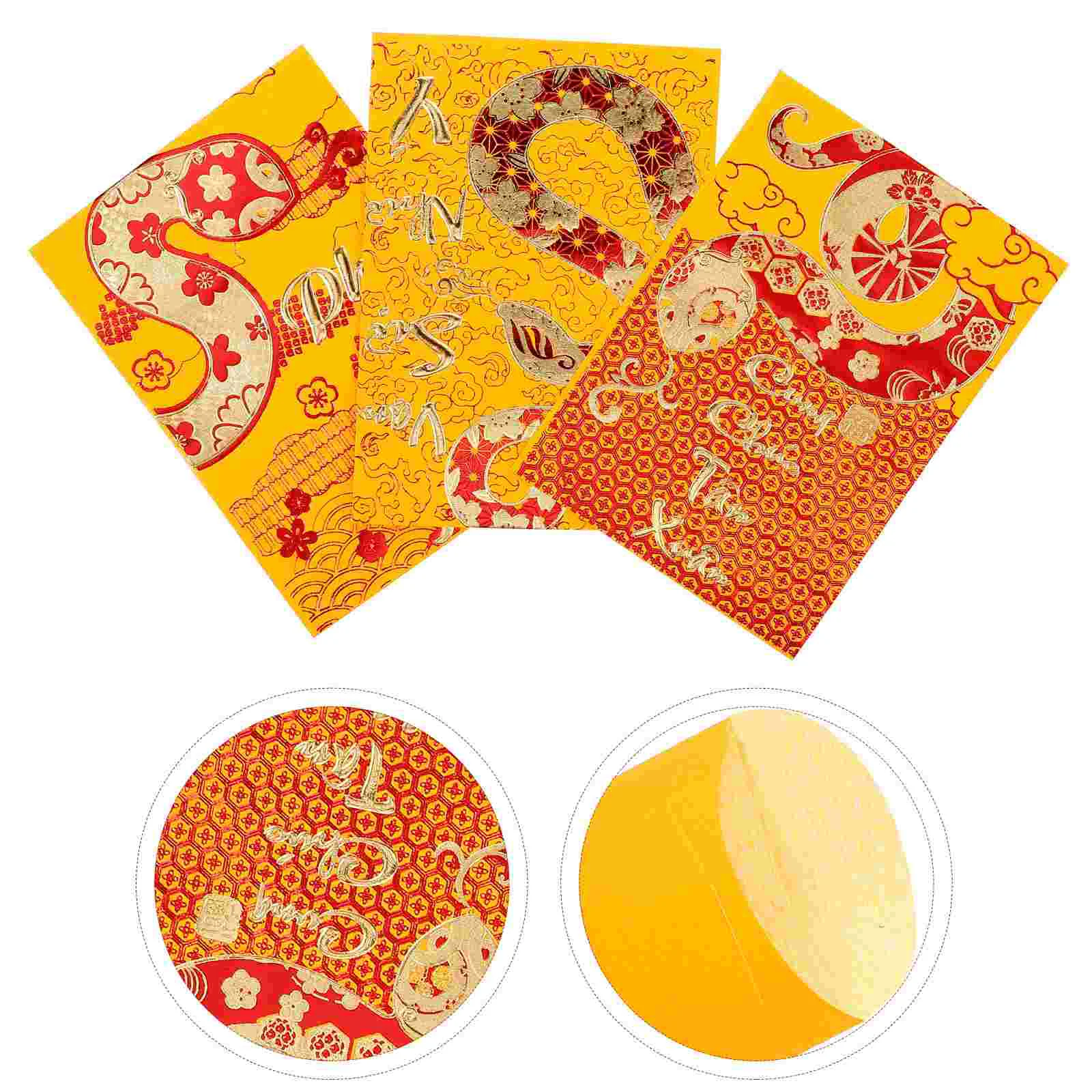 18 Pcs Year of The Snake Spring Festival Red Envelope Pockets Vietnamese New Envelopes Lucky Wedding Paper Money