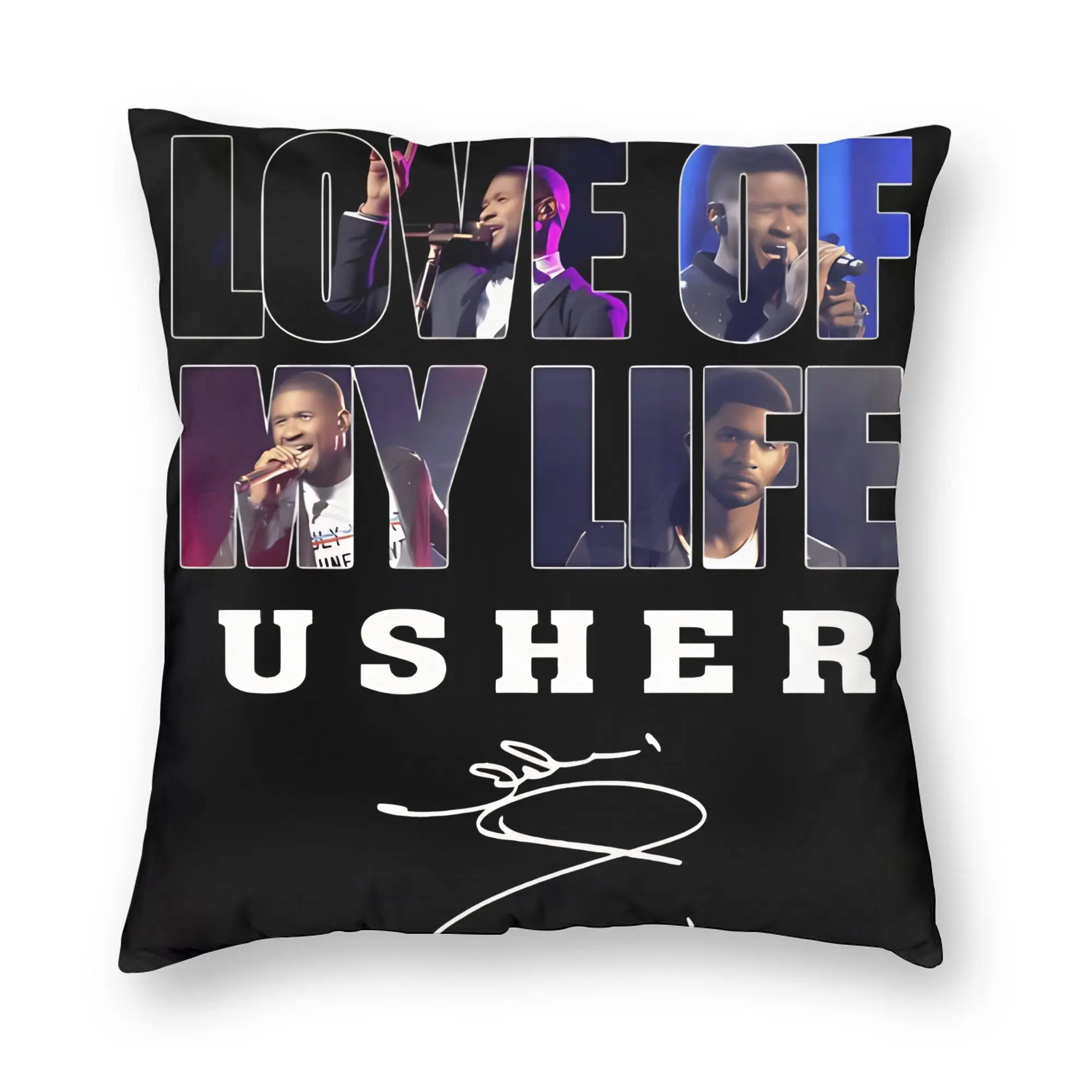Chris Brown And Usher The Rb Tour Pillow Cover  Raymond And Brown Soft Cushion Cute Funny Pillow Case For Living Room Bed Chair