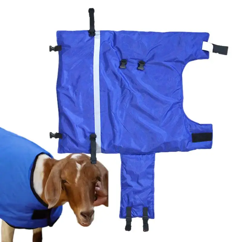 Calf Blanket Blue Waterproof Livestock Protector Blanket Soft Oxford Windproof Calf Warmer Jacket Thickened Calf Saver Coat