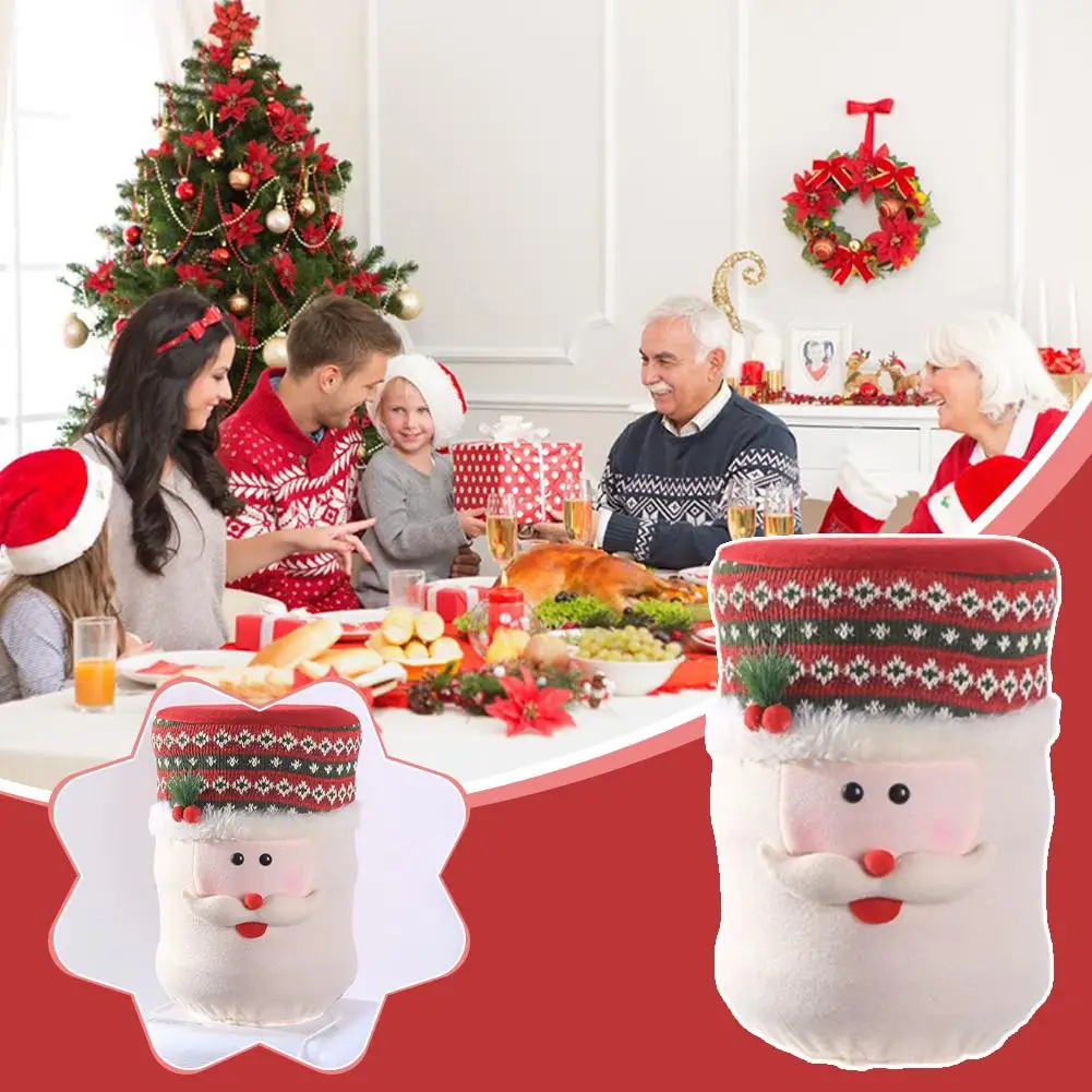 

High Stretchy Water Dispenser Bucket Cover Cartoon Christmas Decoration Water Bottle Cap Dustproof Drinking Barrel Dust Cover