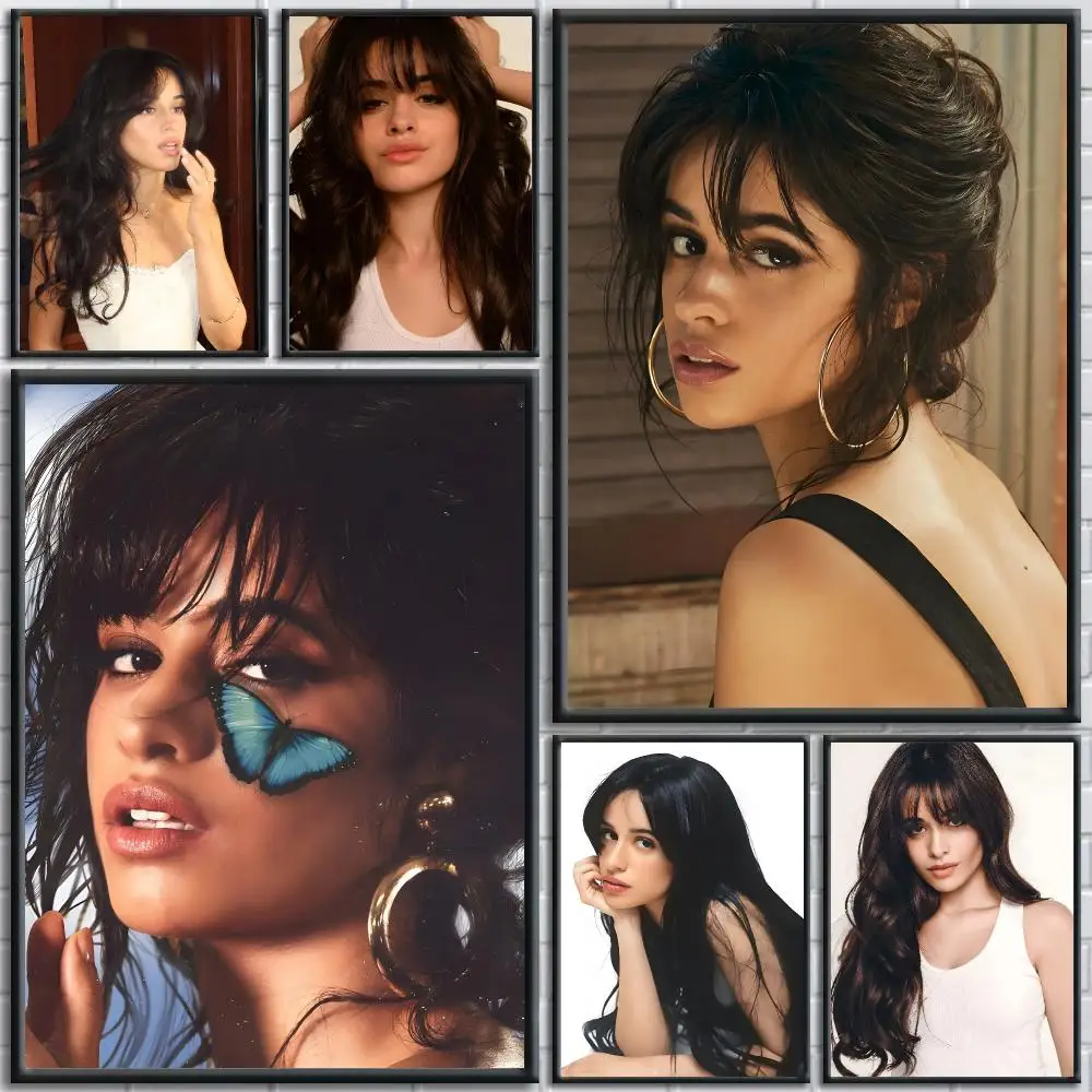 Singer C-Camila Cabello Poster Trendy And Easy-to-Apply Wall Art Stickers For Home Decor And Dorm Room Walls