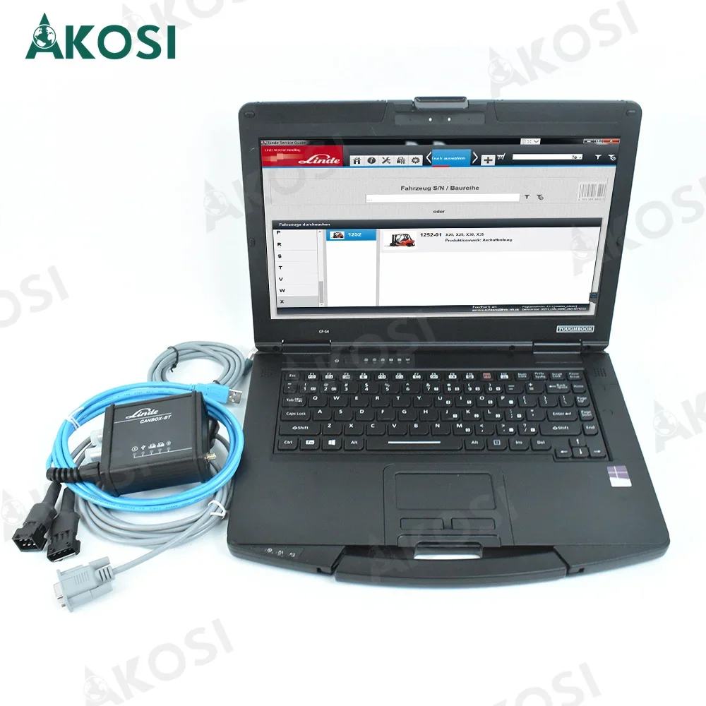 Forklift Linde BT Canbox USB Interface linde canbox bt Fork lift Truck auto Diagnostic tool with CF54 Laptop