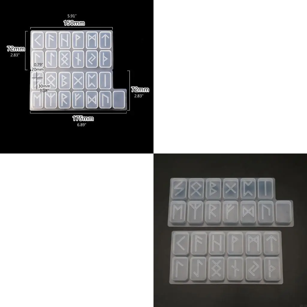 

Runes Letter Word Mold Energy Symbol Resin Supplies Crystal Epoxy Resin Casting Energy Symbol Casting Molds for DIY