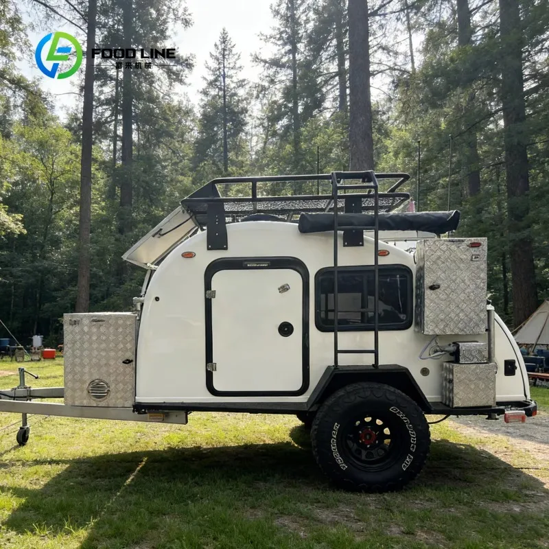 Custom Outdoor Motorhome for Sale -fully Equipped Camping Trailer with Bed, Toilet, and Kitchen, Suitable for Outdoor Living